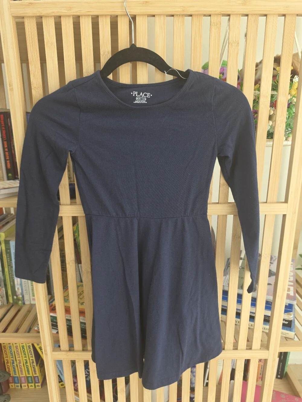 The Children's Place Girls Long Sleeve Skater Dress - Dark Blue *OFFERS WELCOME*
